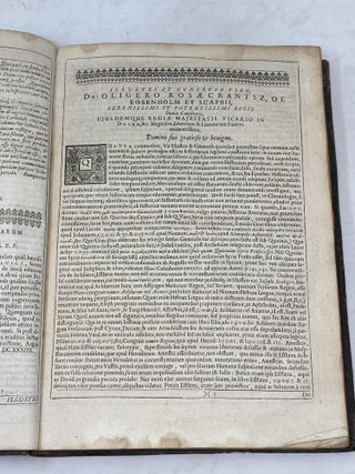 CHRISTOPHORI HELVICI, V.C. THEATRUM HISTORICUM ET CHRONOLOGICUM : AEQUALIBUS DENARIORUM, QUINQUAGENARIORUM & CENTENARIORUM INTERVALLIS; CUM ASSIGNATIONE IMPERIORUM, REGNORUM, DYNASTIARUM, REGUM ALIORUMQUE VIRORUM CELEBRIUM, PROPHETARUM, THEOLOGORUM, JURECONSULTORUM, MEDICORUM, PHILOSOPHORUM, ORATORUM, HISTORICORUM, POETARUM, HAERETICORUM, RABBINORUM, CONCILIORUM, SYNODORUM, ACADEMIARUM, &C. ITEMQUE USITATARUM EPOCHARUM, ITA DIGESTUM, UT UNIVERSA TEMPORUM ET HISTORIARUM SERIES A PRIMO MUNDI EXORDIO AD ANNUM M.DC.L. QUASI IN SPECULO VIDERI POSSIT