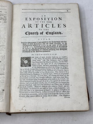 AN EXPOSITION OF THE THIRTY-NINE ARTICLES OF THE CHURCH OF ENGLAND