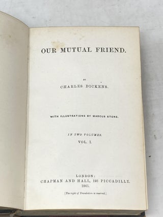 OUR MUTUAL FRIEND (TWO VOLUMES BOUND AS ONE); With Illustrations by Marcus Stone