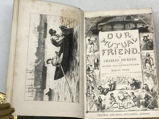 OUR MUTUAL FRIEND (TWO VOLUMES BOUND AS ONE); With Illustrations by Marcus Stone