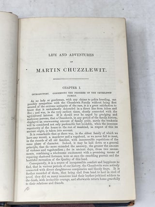 THE LIFE AND ADVENTURES OF MARTIN CHUZZLEWIT; With Illustrations by Phiz
