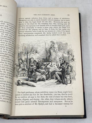 THE OLD CURIOSITY SHOP; With Illustrations by H.K. Browne, G. Cattermole, D. Maclise, R.A., Etc., Etc.