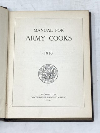 MANUAL FOR ARMY COOKS