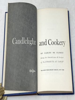 Item #100180 CANDLELIGHT AND COOKERY (SIGNED ASSOCIATION COPY TO ART BUCHWALD); "Being the...