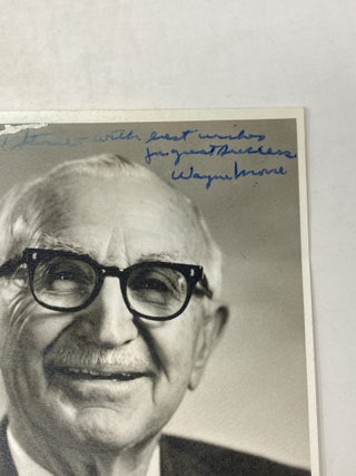 WAYNE MORSE : A POLITICAL BIOGRAPHY (SIGNED BY AUTHOR; LAID-IN SIGNATURE/PHOTOGRAPH OF WAYNE MORSE)