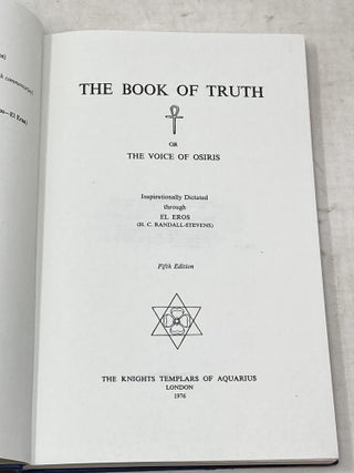 THE BOOK OF TRUTH OR THE VOICE OF OSIRIS