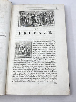 THE HISTORY OF THE REBELLION AND CIVIL WARS IN ENGLAND, BEGUN IN THE YEAR 1641. WITH THE PRECEDENT PASSAGES, AND ACTIONS, THAT CONTRIBUTED THEREUNTO, AND THE HAPPY END. AND CONCLUSION THEREOF BY THE KING'S BLESSED RESTORATION, AND RETURN UPON THE 29TH OF MAY, IN THE YEAR 1660. (THREE VOLUMES COMPLETE)