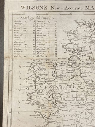WILSON'S NEW AND ACCURATE MAP OF THE ROADS OF IRELAND
