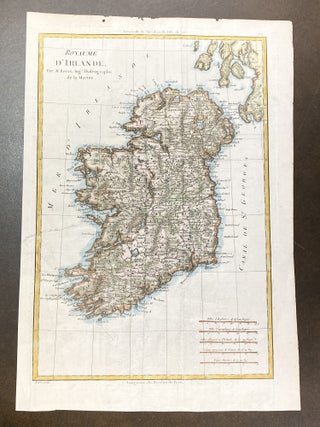 Item #100345 ROYAUME D'IRELANDE (MAP OF IRELAND). Rigobert Bonne