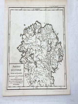 Item #100360 PROVINCE D'ULTONIE DIVISEE EN DYNASTIES POUR LES PREMIERS DU CHRISTIANISME [MAP OF...
