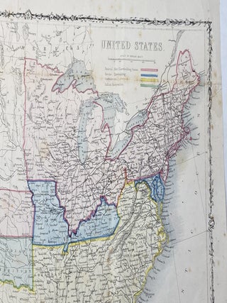 [MAP OF] UNITED STATES WITH SLAVE-HOLDING STATES