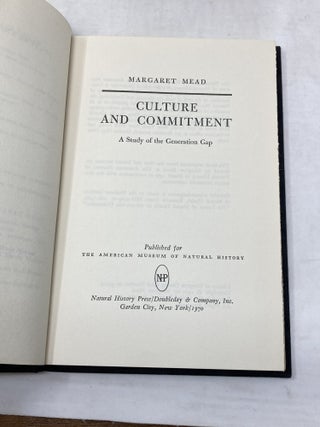 CULTURE AND COMMITMENT : A STUDY OF THE GENERATION GAP (SIGNED)