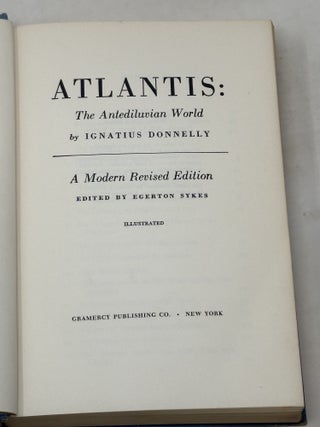 ATLANTIS: THE ANTEDILUVIAN WORLD: A MODERN REVISED EDITION; Illustrated