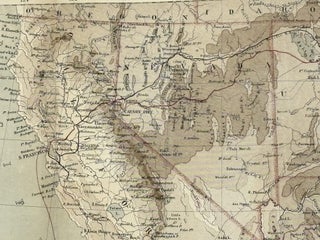 MAP OF THE SOUTH-WESTERN PORTION OF THE UNITED STATES AND OF SONORA AND CHIHUAHUA. ILLUSTRATING TRAVELS BY DR. W.A. BELL