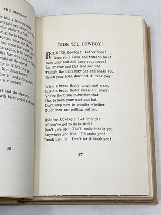 THE SKYLINE TRAIL: A BOOK OF WESTERN VERSE (SIGNED)