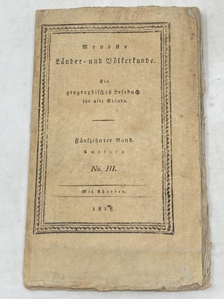 Item #100510 NEUESTE LANDER-UND VOLKERKUNDE : EIN GEOGRAPHISCHES LESEBUCH FUR ALLE STANDE ;...