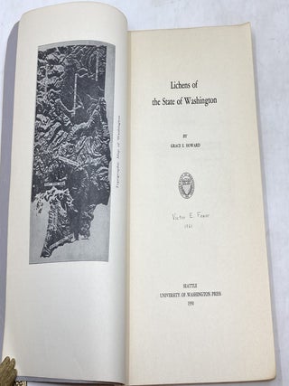LICHENS OF THE STATE OF WASHINGTON