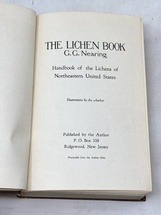 THE LICHEN BOOK ; HANDBOOK OF THE LICHENS OF NORTHEASTERN UNITED STATES