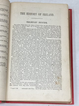 THE HISTORY OF IRELAND ANCIENT AND MODERN TAKEN FROM THE MOST AUTHENTIC RECORDS AND DEDICATED TO THE IRISH BRIGADE. BY THE ABBE MAC-GOEGHEGAN WITH A CONTINUATION FROM THE TREATY OF LIMERICK TO THE YEAR 1863
