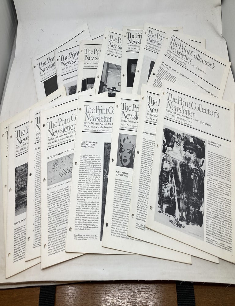 Item #100542 THE PRINT COLLECTOR'S NEWSLETTER (15 ISSUES). Jacqueline Brody.