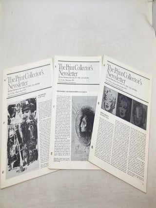 THE PRINT COLLECTOR'S NEWSLETTER (15 ISSUES)