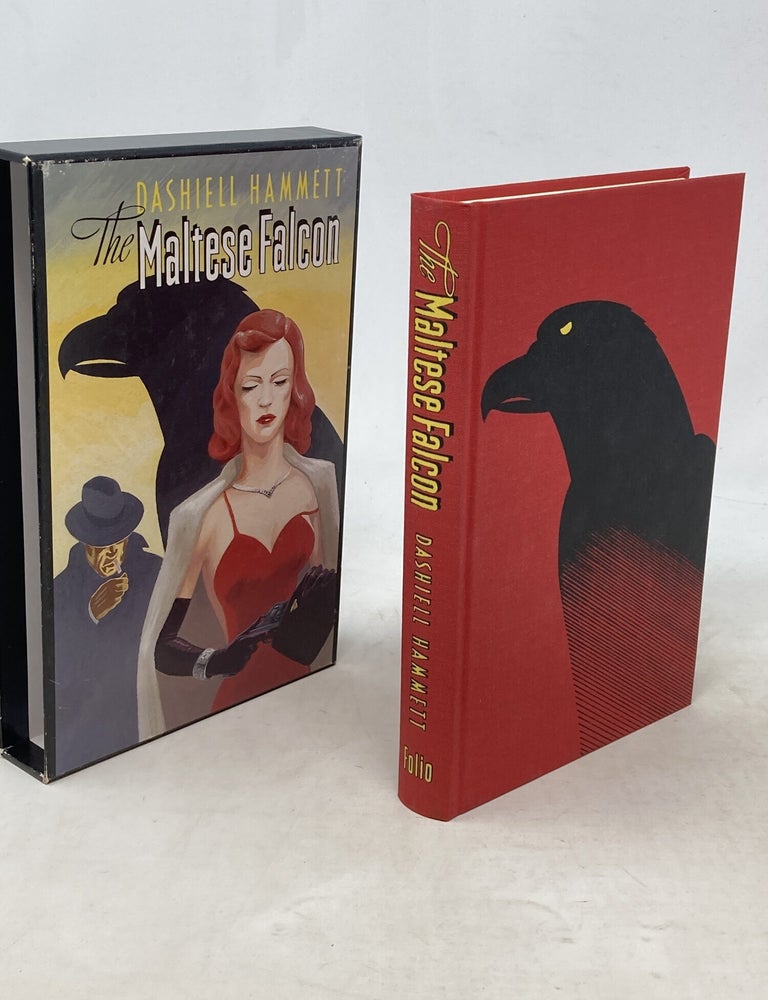 Item #100624 THE MALTESE FALCON; Introduction by Sara Paretsky. Illustrations by David Eccles. Dashiell Hammett.