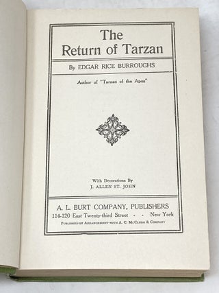THE RETURN OF TARZAN