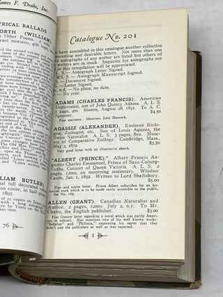 A CATALOGUE OF RARE BOOKS AND FIRST EDITIONS, NO. 199 - 221