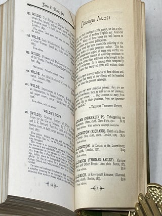 A CATALOGUE OF RARE BOOKS AND FIRST EDITIONS, NO. 199 - 221