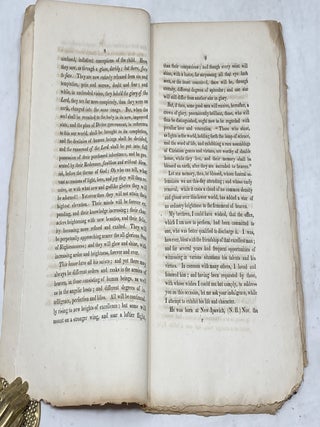 A SERMON DELIVERED AT THE INTERMENT OF THE REV JESSE APPLETON, D.D. A.A.S., PRESIDENT OF BOWDOIN COLLEGE IN BRUNSWICK, MAINE, WHO DIED NOV. 12TH 1819; AET. 47.