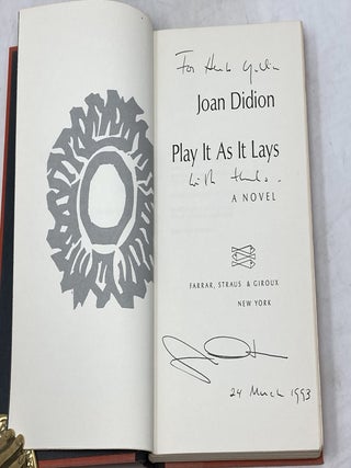 PLAY IT AS IT LAYS (SIGNED)