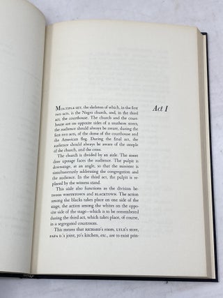 BLUES FOR MISTER CHARLIE : A PLAY (SIGNED) and BLUES FOR MISTER CHARLIE PLAYBILL, VOLUME 1, NUMBER 8