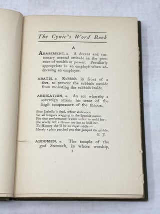 THE CYNIC'S WORD BOOK