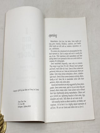 I AM MY LOVER; Honey Lee Cottrell, photography; Tee Corinne, photographs of women's genitals and cover design