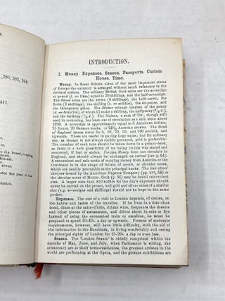 LONDON AND ITS ENVIRONS : HANDBOOK FOR TRAVELLERS; With 10 Maps and 19 Plans