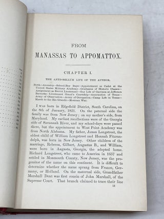 FROM MANASSAS TO APPOMATTOX: MEMOIRS OF THE CIVIL WAR IN AMERICA