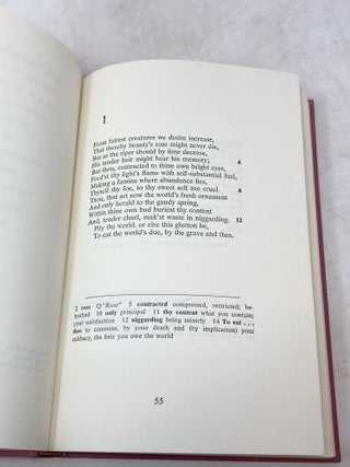 SONNETS; Edited and with an introduction and critical commentary by Barbara Herrnstein Smith