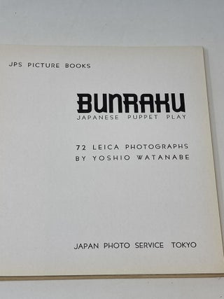 BUNRAKU. JAPANESE PUPPET PLAY