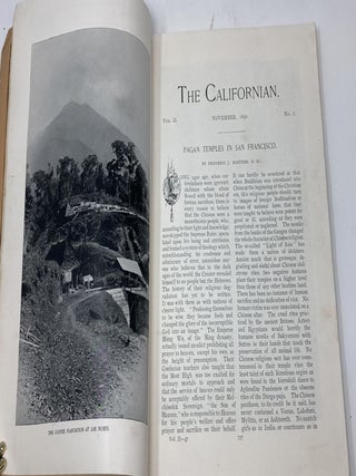 THE CALIFORNIAN ILLUSTRATED MAGAZINE, VOL. 2. NO. 6. NOVEMBER 1892, includes "Traffic in White Girls"