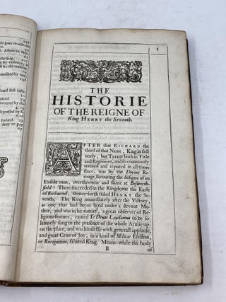 THE HISTORIE OF THE REIGNE OF KING HENRY THE SEVENTH. WRITTEN BY THE RIGHT HON: FRANCIS LORD VERULAM, VISCOUNT S. ALBAN. WHEREUNTO IS NOW ADDED A VERY USEFULL AND NECESSARY TABLE.