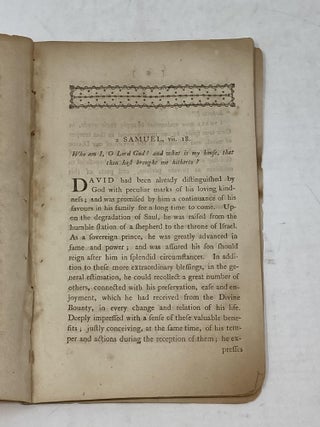 A SERMON DELIVERED ON THE DAY OF ANNUAL THANKSGIVING DECEMBER 15, 1796. BY THOMAS BARNARD, D.D. PASTOR OF THE NORTH CHURCH IN SALEM. PUBLISHED AT THE REQUEST OF THE HEARERS AND OTHERS.