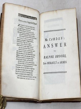 A DISCOVERIE OF CERTAINE ERROURS PUBLISHED IN PRINT IN THE MUCH COMMENDED BRITANNIA 1594 VERY PREJUDICIAL TO THE DISCENTES AND SUCCESSIONS OF THE AUNCIENT NOBILITIE OF THIS REALME. LONDON, 1724. BOUND WITH..A SECOND DISCOUVERIE OF ERROURS Bound With A SECOND DISCOVERIE OF ERROURS PUBLISHED IN THE MUCH-COMMENDED BRITANNIA, 1594. VERY PREJUDICIALL TO THE DISCENTES AND SUCCESSIONS OF THE AUNCIENTE NOBILITIE OF THIS REALME. WITH A REPLY TO MR. CAMDEN'S APOLOGY AD LECTOREM, IN HIS FIFT EDITION, 1600.; To which are Added, The Learned Mr. Camden's Answer to this Book; and Mr. Brooke's Reply