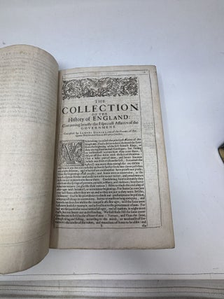 THE COLLECTION OF THE HISTORY OF ENGLAND (THE FOURTH EDITION, REVISED, AND BY HIS LAST CORRECTED COPPY PRINTED). WHEREUNTO IS ANNEXED A CONTINUATION OF THE HISTORY UNTO THE RAIGNE OF HENRY THE SEVENTH Bound With (Trussel's) A CONTINUATION OF THE COLLECTION OF THE HISTORY OF ENGLAND BEGINNING WHERE SAMUEL DANIEL ESQUIRE ENDED WITH THE REIGNE OF EDWARD THE THIRD: AND ENDING WHERE THE HONOURABLE VICOUNT SAINT ALBANES BEGAN WITH THE LIFE OF HENRY THE SEVENTH. BEING A COMPLEAT HISTORY OF THE BEGINING AND END OF THE DISSENTION BETWIXT THE TWO HOUSES OF YORK AND LANCASTER. WITH THE MARCHES AND ISSUE OF ALL THE KINGS, PRINCES, DUKES, MARQUESSES, EARLES, AND VICOUNTS OF THIS NATION DECEASED, DURING THOSE TIMES.