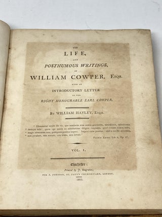 THE LIFE AND POSTHUMOUS WRITINGS OF WILLIAM COWPER (TWO VOLUMES COMPLETE)