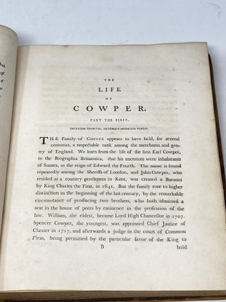 THE LIFE AND POSTHUMOUS WRITINGS OF WILLIAM COWPER (TWO VOLUMES COMPLETE)