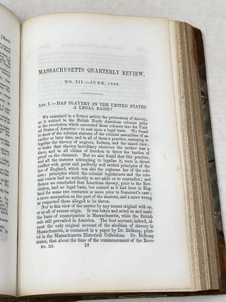 MASSACHUSETTS QUARTERLY REVIEW, VOLUME I