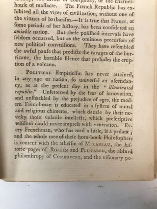 AN ORATION, WRITTEN AT THE REQUEST OF THE YOUNG MEN OF BOSTON, AND DELIVERED, JULY 17TH, 1799 IN COMMEMORATION OF THE DISSOLUTION OF THE TREATIES, AND CONSULAR CONVENTION, BETWEEN FRANCE AND THE NEW UNITED STATES OF AMERICA.; (Writing as Tom Paine, NOT the famous Tom Paine)