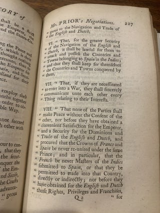 THE HISTORY OF HIS OWN TIME, COMPILED FROM THE ORIGINAL MANUSCRIPTS OF HIS LATE EXCELLENCY, MATTHEW PRIOR, ESQ; REVISED AND SIGNED BY HIMSELF, AND COPIED FAIR FOR THE PRESS BY MR. ADRIAN DRIFT, HIS EXECUTOR