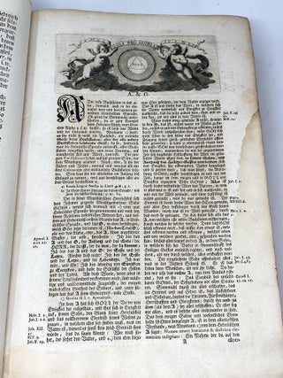 ALLGEMEINES BIBLISCHES LEXICON : IN WELCHEM NEBST DENEN NAMEN, DAS WESEN DERER SACHEN, DAS IST, SO WEIT DAVON IN HEILIGER SCHRIFFT ERWEHNUNG GESCHIEHET, DIE TITUL UND ORDEN DER ENGEL... (TWO VOLUMES)