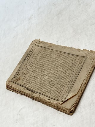 EDE'S & GILL'S NORTH-AMERICAN ALMANACK AND MASSACHUSETTS REGISTER, FOR THE YEAR 1770. BEING THE SECOND AFTER BISSEXTILE OR LEAP-YEAR. CALCULATED FOR THE MERIDIAN OF BOSTON, LATT. 42°, 25 M. NORTH; "CONTAINING, A Prospective View of the Town of Boston the Capital of New-England; and of the Landing of Troops in the Year 1768, in Consequence of Letters from Gov. Bernard, the Commissioners, &c. to the British Ministry—Eclipses—Extract from the Life of Publius Clodius Britano Americanus, continued—A List of the Importers and Resolves of the Merchants &c. of Boston—A Table in Sterling, Halifax, Massachusetts L.M. & O.T.* Virginia, Pennsylvania, and New-York Currencies—Courts in Massachusetts-Bay, New-Hampshire, Connecticut and Rhode-Island—Judgment of the Weather, Suns and Moon’s Rising and Setting, Time of High Water, Feasts and Fasts of the Church of England, &c.—A List of the Hon. His Majesty’s Council, and the Honorable House of Representatives—Judges of the Superior and Inferior Courts, Judges of Probate, Registers of Deeds, High Sheriffs and their Deputies—Officers of the Admiralty and Custom-House—Notaries Public—Post-Office—Justices of the Peace thro’out the Province, and for each County—Barristers at Law—President, Overseers, &c. of Harvard College—Ministers, Churches and Religious Assemblies thro’ the Province—Officers of the 14th & 29th Regiments in Boston—Officers of the Ancient and Honorable Artillery Company, with the Names of the Captains of said Company, from its Incorporation—Officers of the Troop of Horse Guards—Officers of the Boston Regiment—Field Officers of the several Regiments through the Province—Officers of Castle William, and the Batteries in Boston—Coroners—Officers of the Town of Boston—Fire-Engine Men—List of Commissioners and other Officers of the Revenue, WITH THEIR SALARIES!——Liberty Song—Parody Parodiz’d—A New Song, to the Tune of the British Grenadier, by a Son Of Liberty—Public Roads, with the best Stages or Houses to put up at—Quakers Yearly Meetings in New-England—Difference of the Time of High Water at several Places on the Continent, &c."